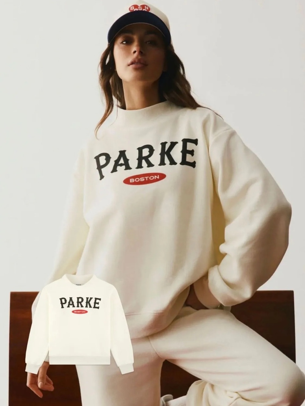 PARKE Fleece Boston Signature Mockneck - Size L/XL